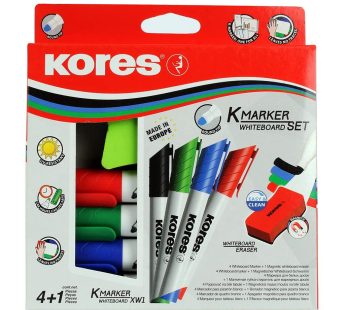 أقلام سبورة مع مساحة  من شركة (Kores)
