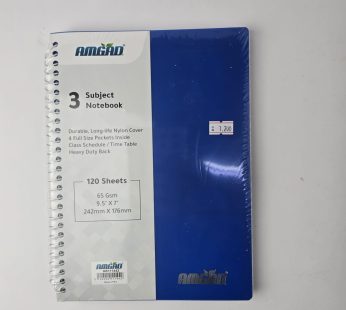 دفتر جامعي 3 مواد