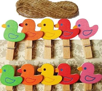فنيات مشابك خشب البطة