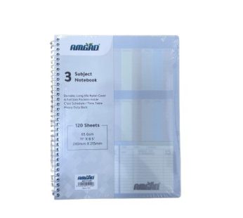 دفتر جامعي A4 (3 مواضيع) AMGAD