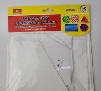 أشكال هندسية ورق مقوى 20 حبة