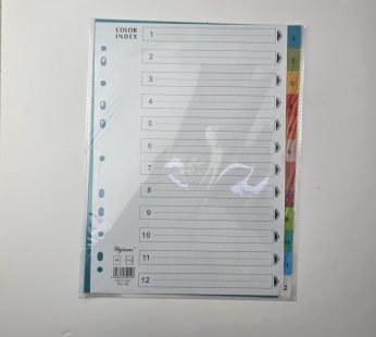 ورق فواصل 12 فاصل A4