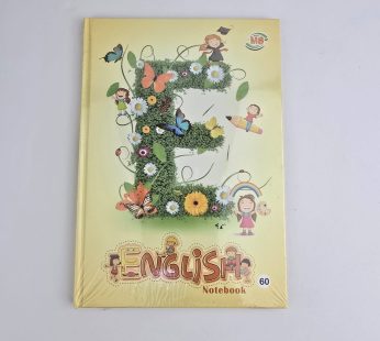 دفتر مدرسي أنجليزي غلاف مقوى 60 ورقة