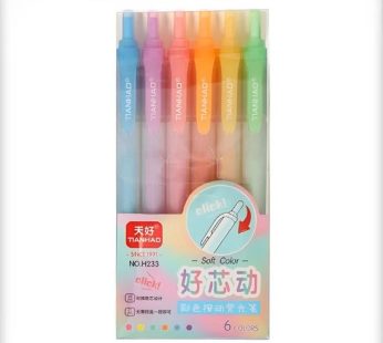 قلم تظليل (6 ألوان )